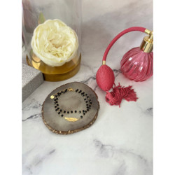 769 Bransoletka różaniec PIÓRKO PIÓRO KORALIKI