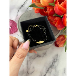 769 Bransoletka różaniec PIÓRKO PIÓRO KORALIKI