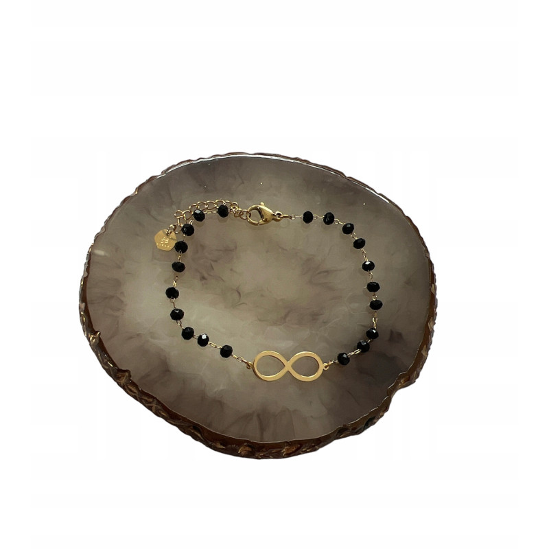 1339 Bransoletka różaniec NIESKOŃCZONOŚĆ KORALIKI