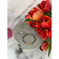 1339 Bransoletka różaniec NIESKOŃCZONOŚĆ KORALIKI