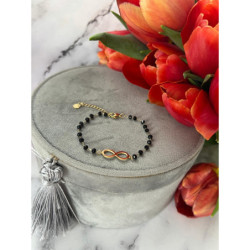 1339 Bransoletka różaniec NIESKOŃCZONOŚĆ KORALIKI