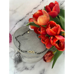 301 Naszyjnik różaniec KORALIKI NIESKOŃCZONOŚĆ