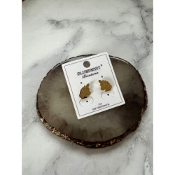 584 Złote kolczyki BLUEBERRY JEDNOROŻEC STAL 316L