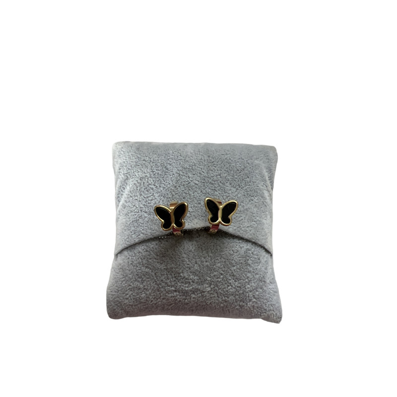 1119 Złote kolczyki MOTYLEK MOTYL STAL 316L