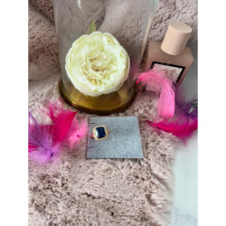 824 Pierścionek CYRKONIE KAMEŃ Szafir r 8/18mm