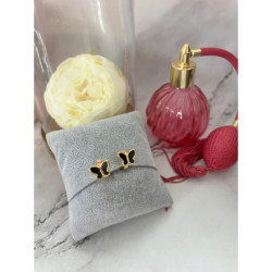 1119 Złote kolczyki MOTYLEK MOTYL STAL 316L