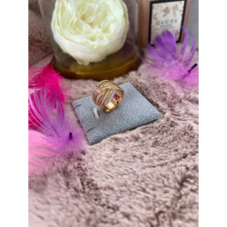 1081 Szeroki pierścionek CYRKONIE OBRĄCZKA r 7/17m