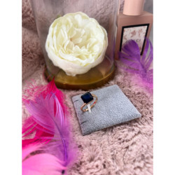 1142 Pierścionek CYRKONIE KAMEŃ GRANATOWY r 8/18mm