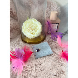 897 Pierścionek CYRKONIE KAMEŃ FIOLETOWY r 8/18mm