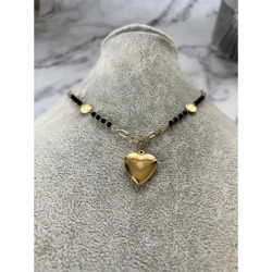 1198 Złoty naszyjnik SERCE...