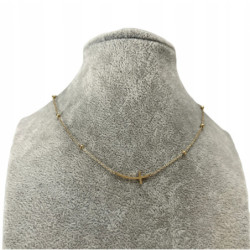 103 Złoty naszyjnik KRZYŻ...