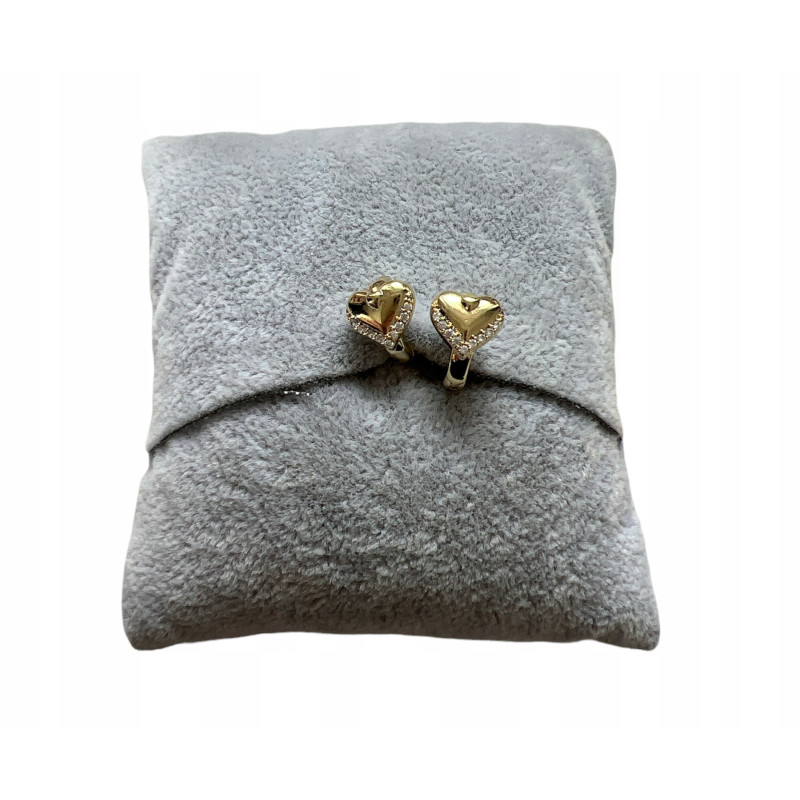 1110 Złote kolczyki dla dziewczynki dziecka SERCA