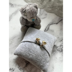 1110 Złote kolczyki dla dziewczynki dziecka SERCA