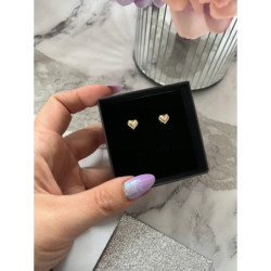 1110 Złote kolczyki dla dziewczynki dziecka SERCA