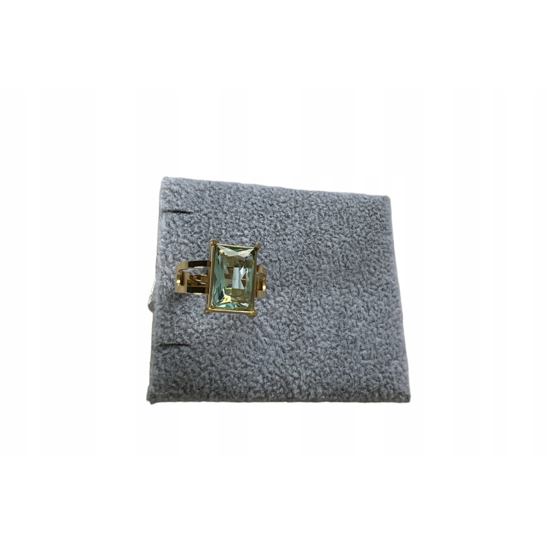 1111 Złoty pierścionek TOPAZ AKWAMARYN UNIWERSALNY