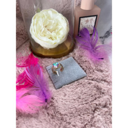 99 Pierścionek CYRKONIE KAMEŃ OMBRE STAL