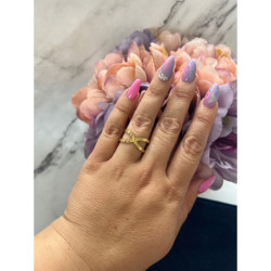 217 Pierścionek piękny X stal r 7/17mm