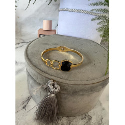 707 Sztywna bransoletka złota NA PREZENT STAL 316