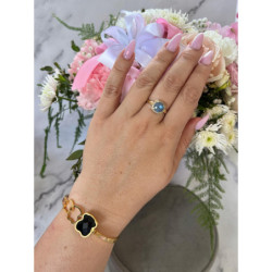 707 Sztywna bransoletka złota NA PREZENT STAL 316