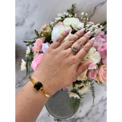 983 Sztywna bransoletka złota NA PREZENT STAL 316