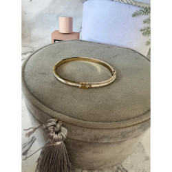 714 Sztywna bransoletka złota NA PREZENT STAL 316