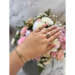 714 Sztywna bransoletka złota NA PREZENT STAL 316