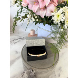 714 Sztywna bransoletka złota NA PREZENT STAL 316