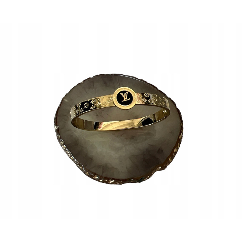 317 Sztywna bransoletka złota NA PREZENT STAL 316