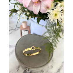 317 Sztywna bransoletka złota NA PREZENT STAL 316