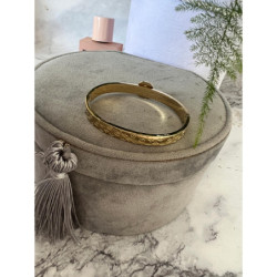 317 Sztywna bransoletka złota NA PREZENT STAL 316