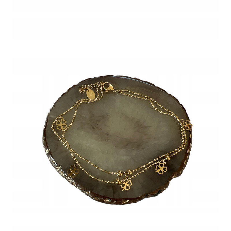 1358 Bransoletka na nogę kostkę KONICZYNKA STAL