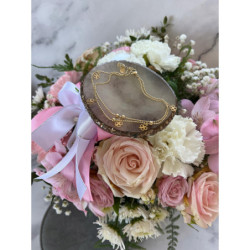 1358 Bransoletka na nogę kostkę KONICZYNKA STAL