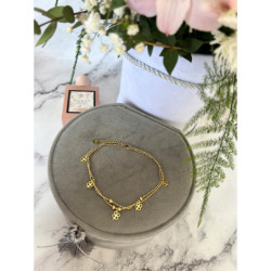 1358 Bransoletka na nogę kostkę KONICZYNKA STAL