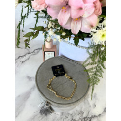 907 Bransoletka na nogę kostkę ŻMIJKA STAL 316L