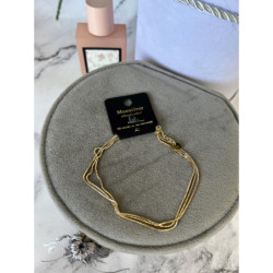 907 Bransoletka na nogę kostkę ŻMIJKA STAL 316L