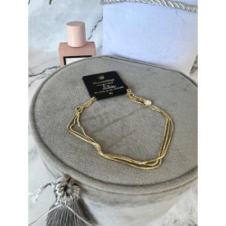 907 Bransoletka na nogę kostkę ŻMIJKA STAL 316L