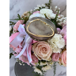 329 Bransoletka na nogę kostkę ŻMIJKA STAL 316L