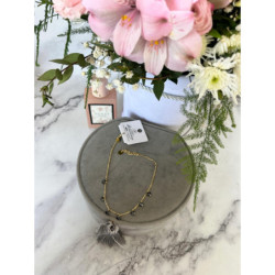 1359 Bransoletka na nogę kostkę BLUEBERRY STAL