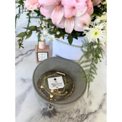 1071 Bransoletka na nogę kostkę BLUEBERRY SERCA