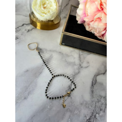 1118 Bransoletka z łańcuszkiem na palec stal 316L