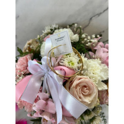 1372 Złote kolczyki BLUEBERRY KOŁA 7cm STAL