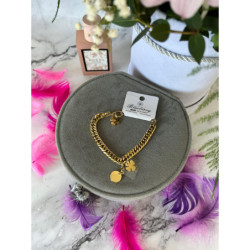 143 Złota bransoletka BLUEBERRY KONICZYNKA STAL