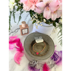 450 Bransoletka na gumce Blueberry SERCE Stal 316