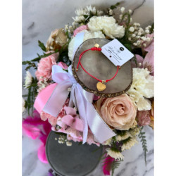 185 Bransoletka na sznurku Blueberry SERCE Stal