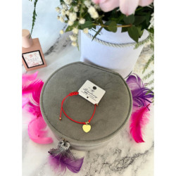 185 Bransoletka na sznurku Blueberry SERCE Stal