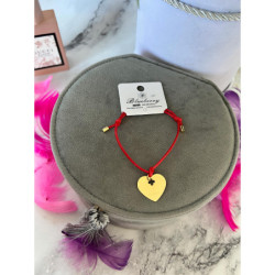 458 Bransoletka na sznurku Blueberry SERCE Stal