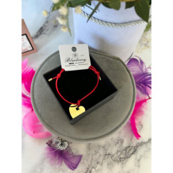 458 Bransoletka na sznurku Blueberry SERCE Stal