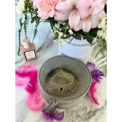 705 Złota bransoletka NA PREZENT STAL 316L