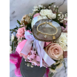 355 Złota bransoletka NA PREZENT STAL 316L