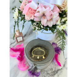 355 Złota bransoletka NA PREZENT STAL 316L